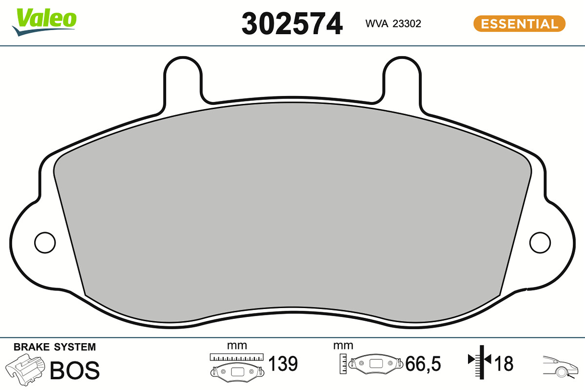 BRAKE PADS FIRST RENAULT MASTER T28 FR
